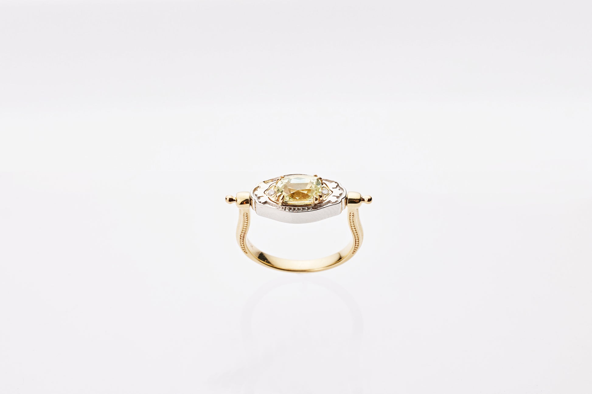 Legacy Series | Egyptian Chrysoberyl Gold & Platinum Diamond Ring