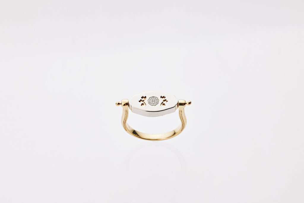 Legacy Series | Egyptian Chrysoberyl Gold & Platinum Diamond Ring