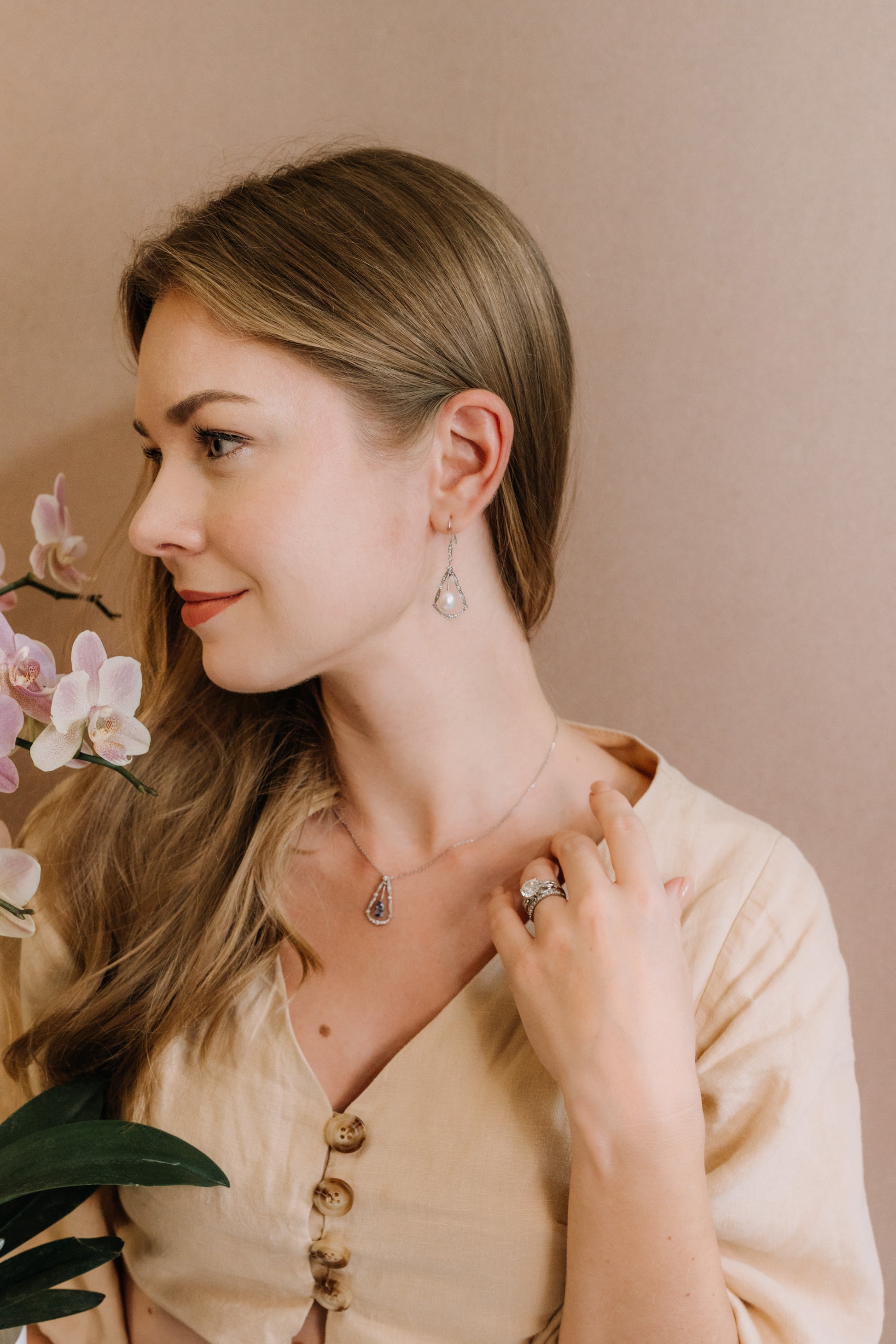 Festoon | Pearl Earrings