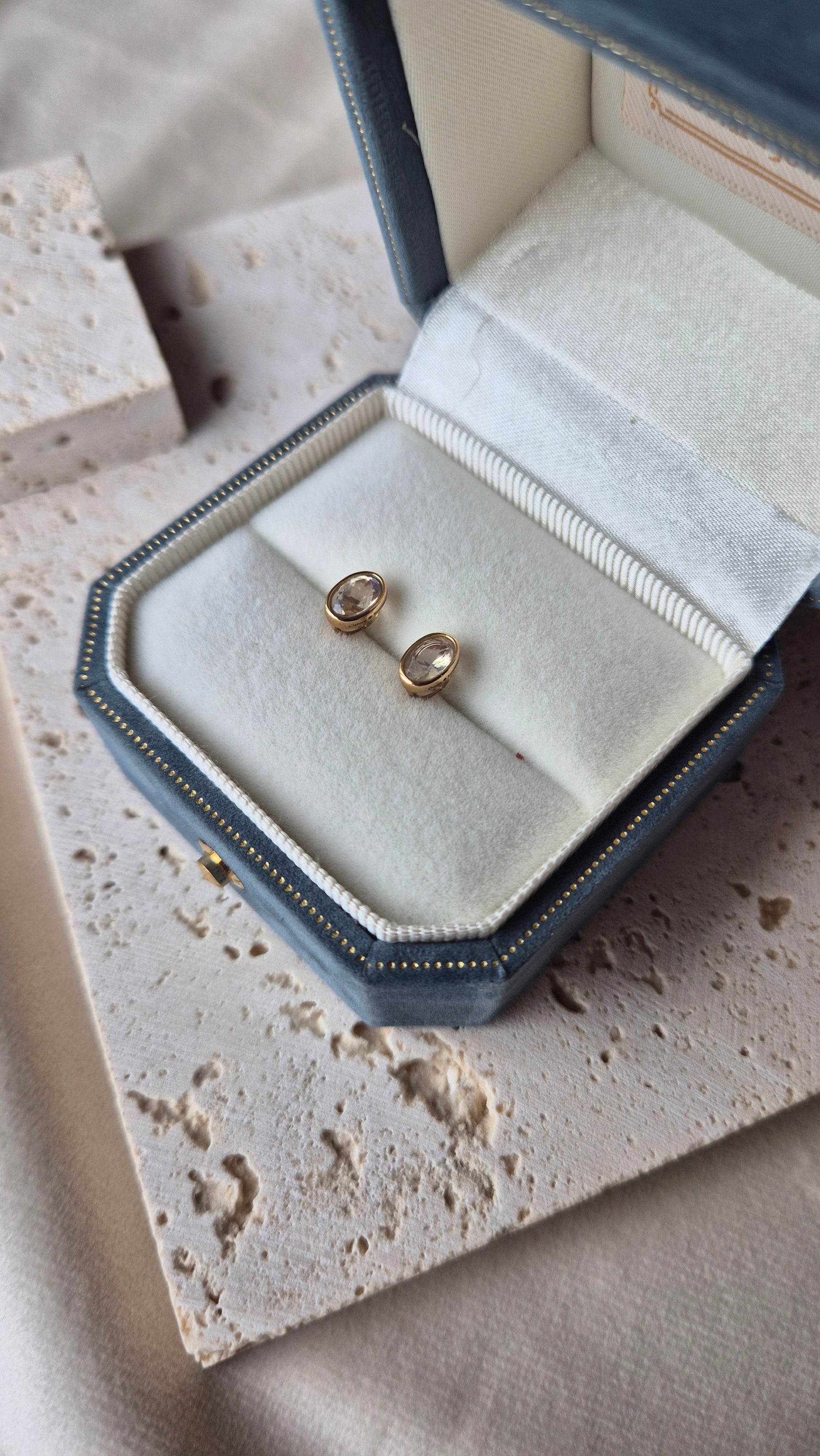 Majolica | Moonstone Studs