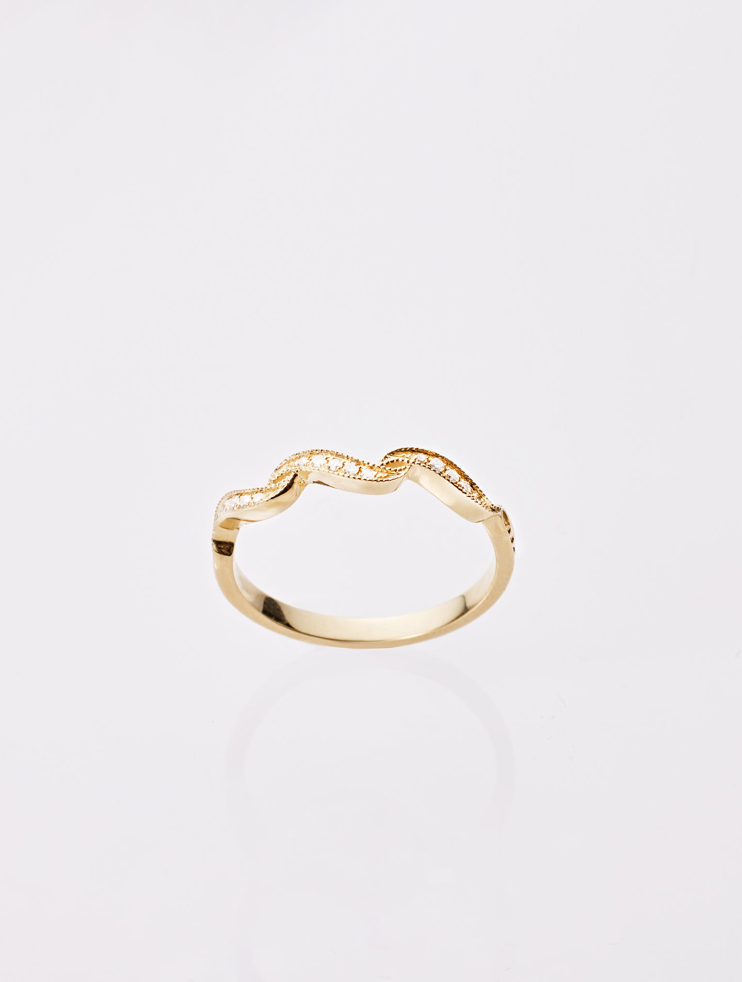 Convertible diamond ring with two ways to wear, Seine collection by Ostara Jewelry